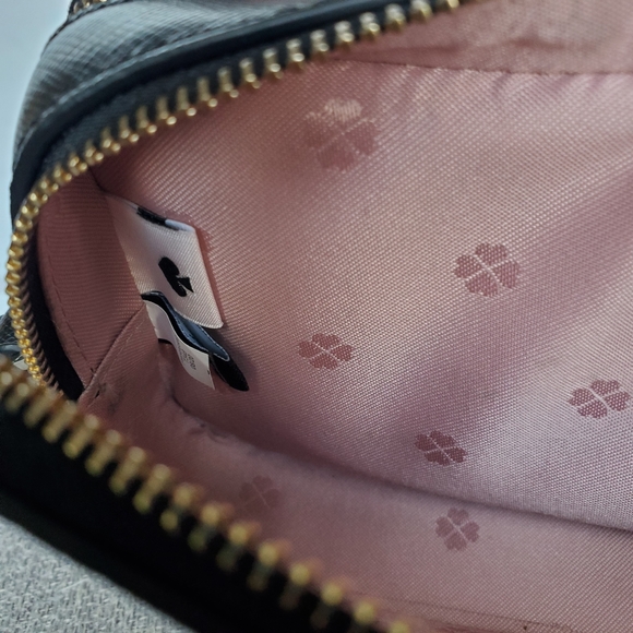 kate spade New York Mila Double Zip Leather Crossbody Bag, Black - Picture 15 of 16